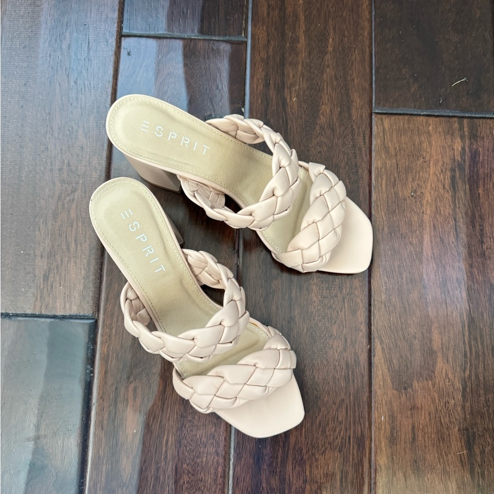 Esprit Soft Pink Braided Heels